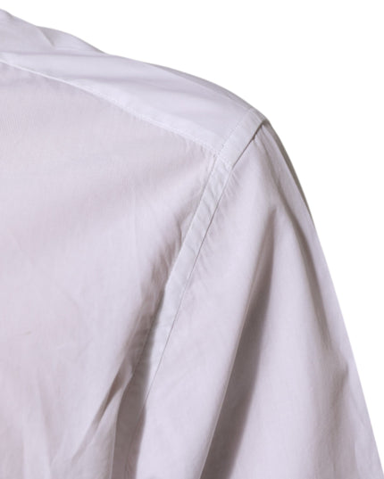 Dolce & Gabbana White Cotton MARTINI Men Formal Dress Shirt