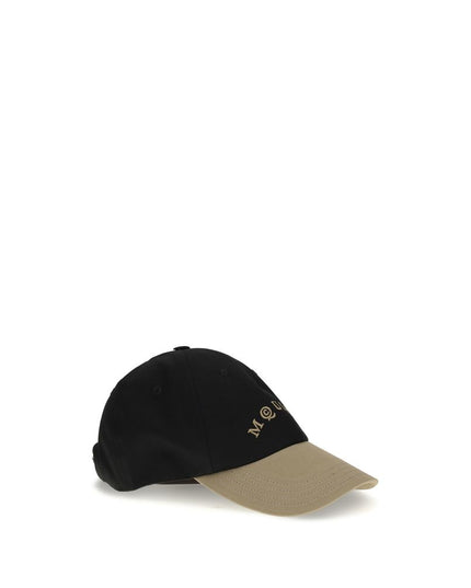 Alexander McQueen Black Cotton Cap (Baseball Hat)