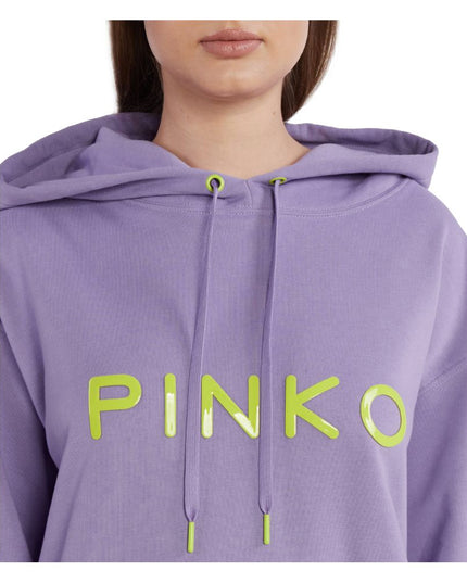 PINKO Purple Cotton Women Sweater