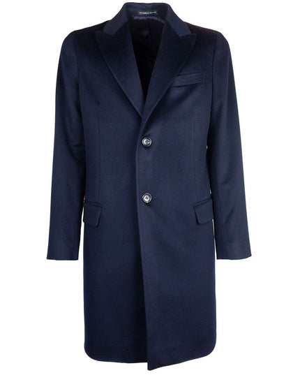 Made in Italy Blue Cashmere Men Jacket