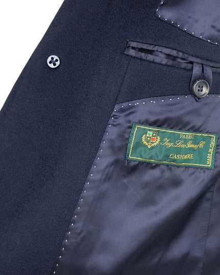 Made in Italy Blue Cashmere Men Jacket