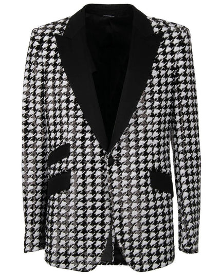 Dolce & Gabbana Black Polyester Blazer
