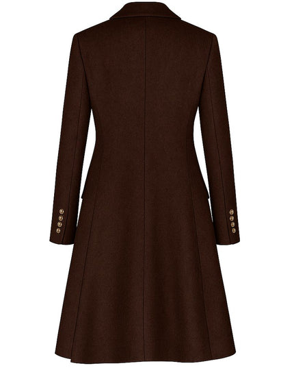 Made in Italy Brown Wool Women Coat