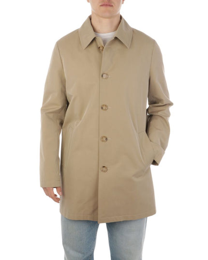 Aquascutum Beige Cotton Men Trench Coat