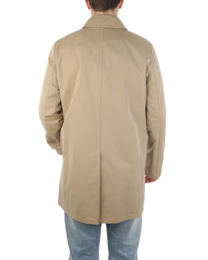Aquascutum Beige Cotton Men Trench Coat