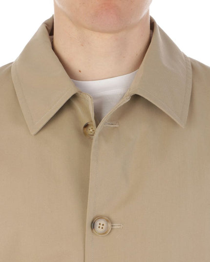 Aquascutum Beige Cotton Men Trench Coat
