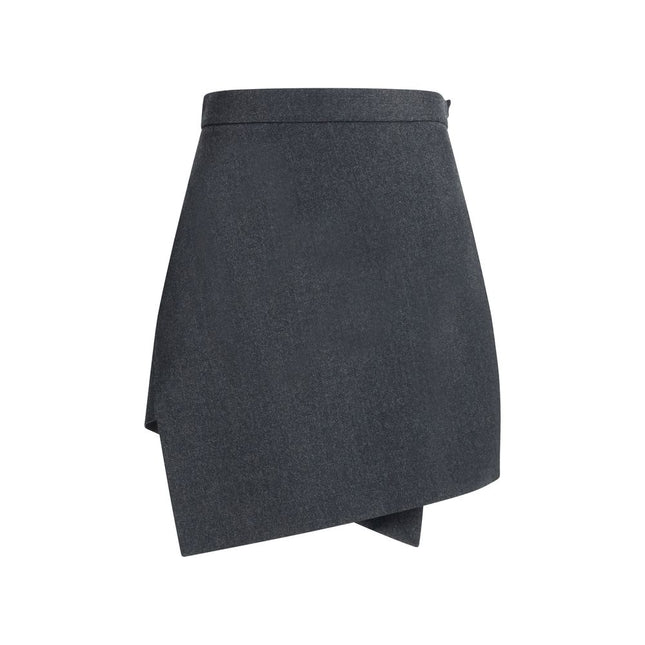 Vivienne Westwood Gray Wool Mini Skirt
