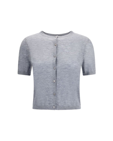 Lisa Yang Gray Cashmere Cardigan