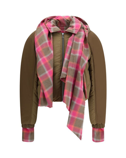 MARBELL Brown Cotton Shell Jacket