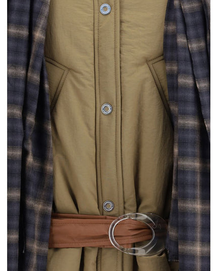 MARBELL Brown Polyamide Full-Length Jacket