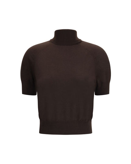 Petar Petrov Brown Merino Wool Top