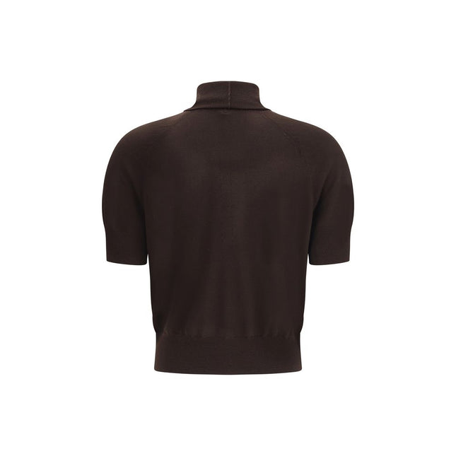 Petar Petrov Brown Merino Wool Top