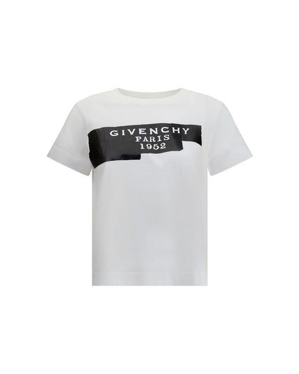 Givenchy Cotton T-shirt with print black givenchy tape
