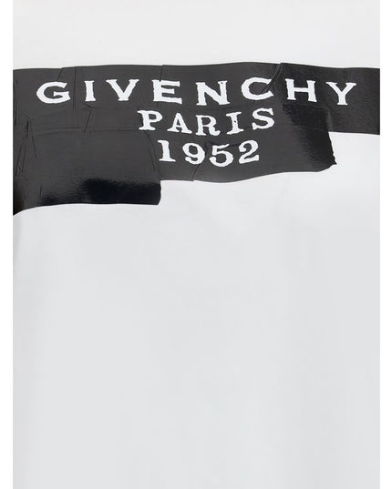 Givenchy Cotton T-shirt with print black givenchy tape