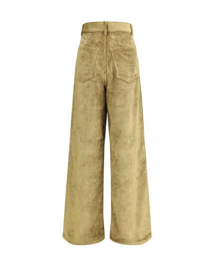 Petar Petrov Gold Cotton Casual Pants