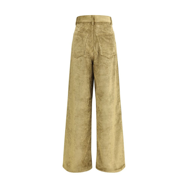 Petar Petrov Gold Cotton Casual Pants