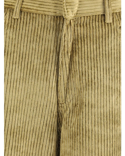 Petar Petrov Gold Cotton Casual Pants