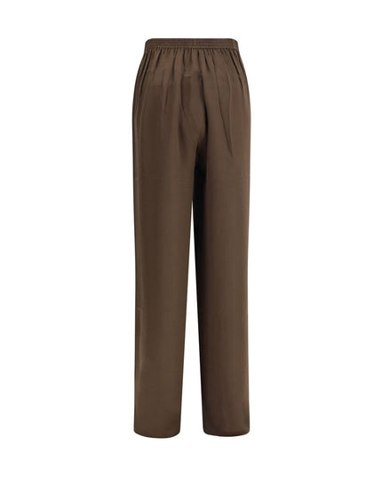 Petar Petrov Brown Silk Pants