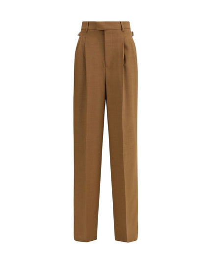 Ami Paris Brown Wool Casual Pants