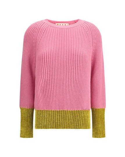Marni Color block wool Sweater