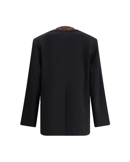 Di Stavnitser Black Polyester Blazer