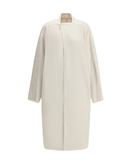 Rick Owens Cream Camel Hair  Coat
