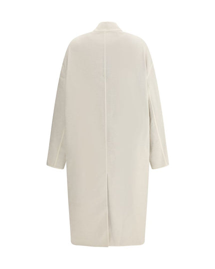 Rick Owens Cream Camel Hair  Coat