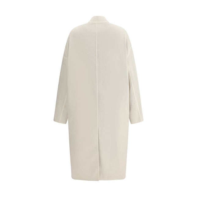 Rick Owens Cream Camel Hair  Coat