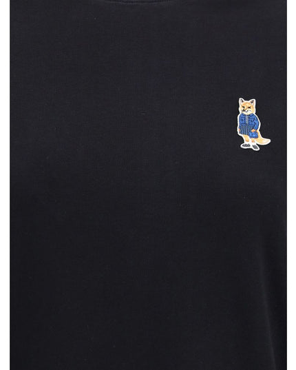 Maison Kitsuné Black Cotton T-Shirt