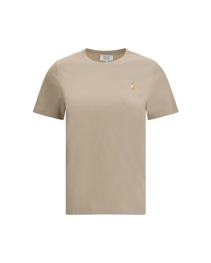 Maison Kitsuné Beige Cotton T-Shirt