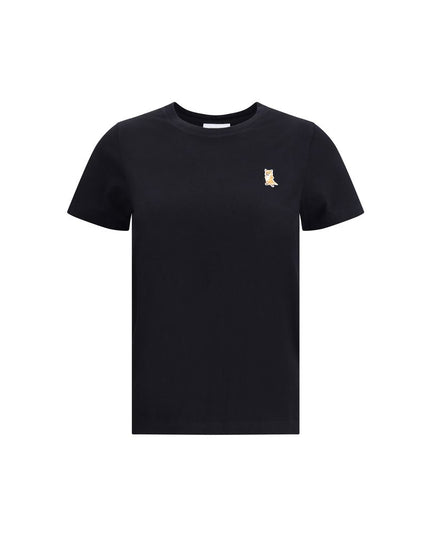 Maison Kitsuné Black Cotton T-Shirt