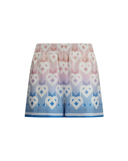 Casablanca Multicolor Silk Bermuda Shorts