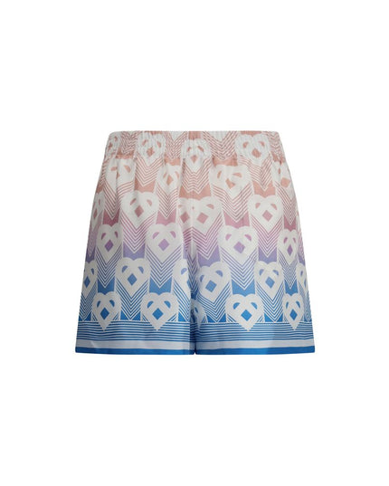 Casablanca Multicolor Silk Bermuda Shorts