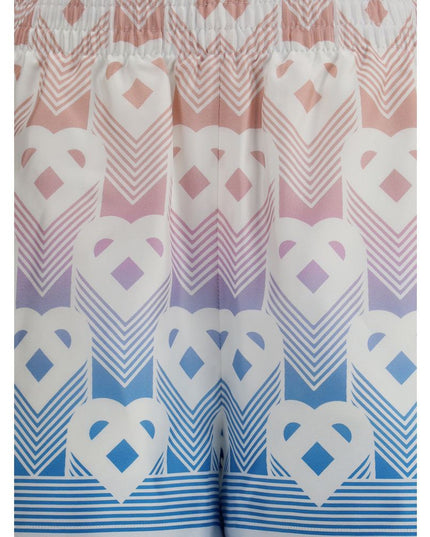 Casablanca Multicolor Silk Bermuda Shorts
