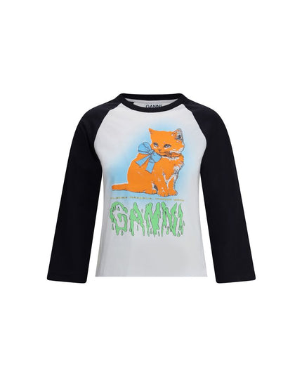 Ganni Multicolor Cotton T-Shirt