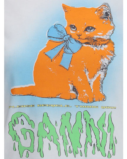 Ganni Multicolor Cotton T-Shirt