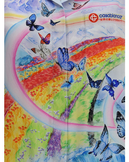 Casablanca Multicolor Silk Pattern Shirt