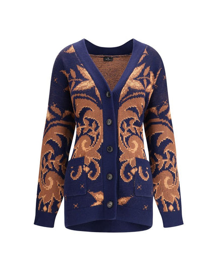 Etro Wool jacquard Cardigan