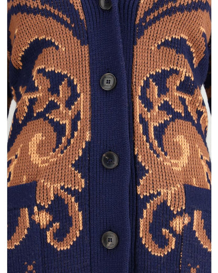 Etro Wool jacquard Cardigan