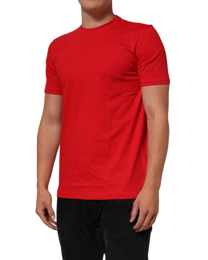 Dolce & Gabbana Red Goodluck 2023 Cotton Crew Neck T-shirt