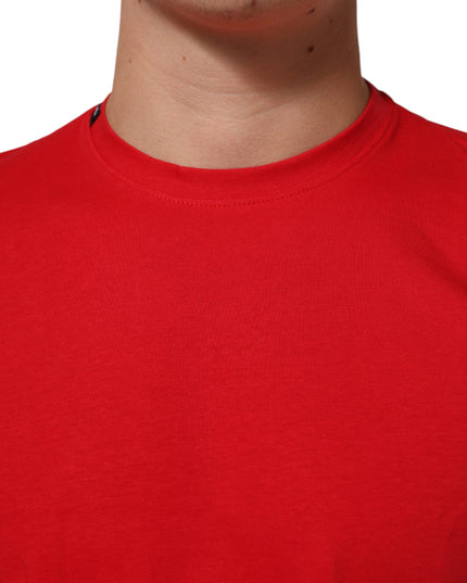 Dolce & Gabbana Red Goodluck 2023 Cotton Crew Neck T-shirt
