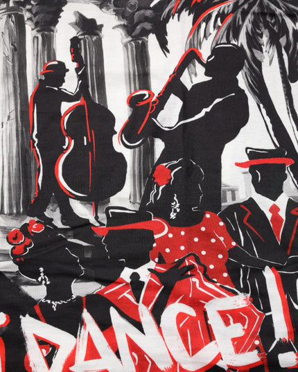 Dolce & Gabbana Multicolor Agrigento Dance Jazz Music Print T-shirt