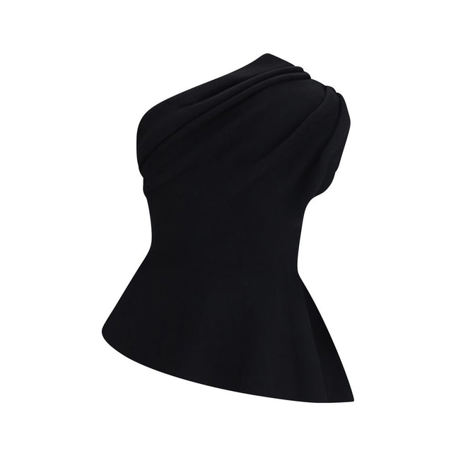 Khaite Black Merino Wool Top