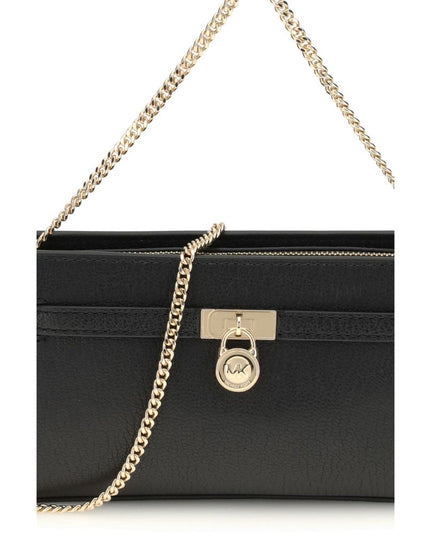 Michael Kors Black Calf Leather Bos Taurus Shoulder Bag