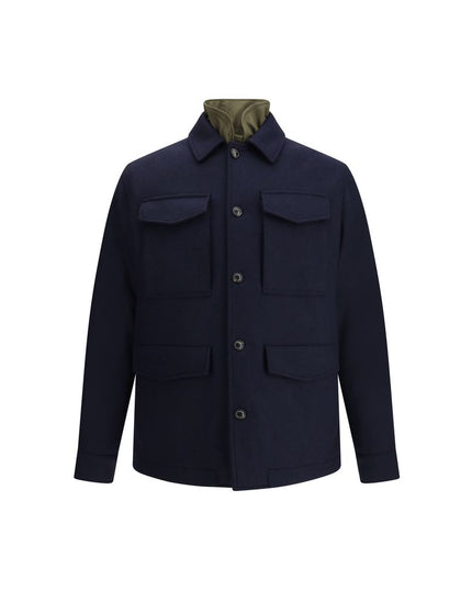 Valstar Blue Fleece Wool Coat