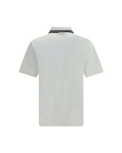 Gucci White Cotton Polo Shirt
