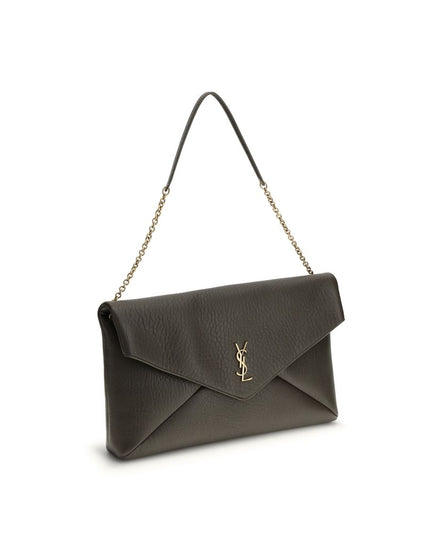 Saint Laurent Green Lamb Ovis Aries Aries Shoulder Bag