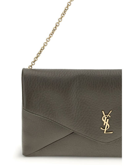 Saint Laurent Green Lamb Ovis Aries Aries Shoulder Bag