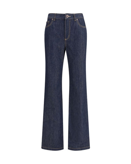Alexander McQueen Denim Jeans feature a straight leg