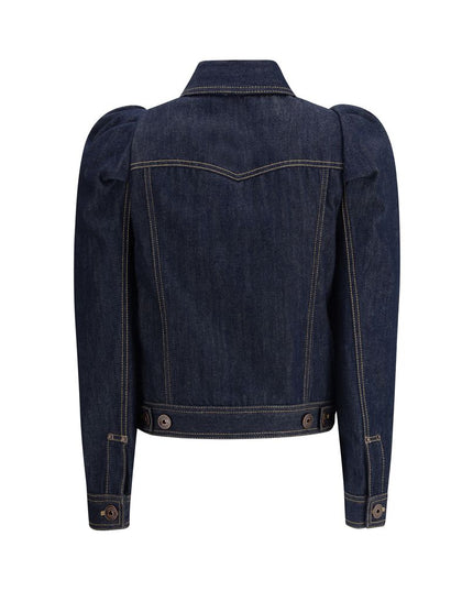 Alexander McQueen Blue Cotton Denim Jacket